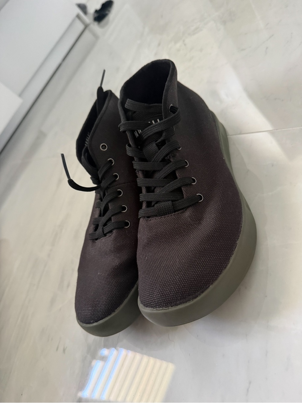 NOBULL Black & Army Green Mid Trainers